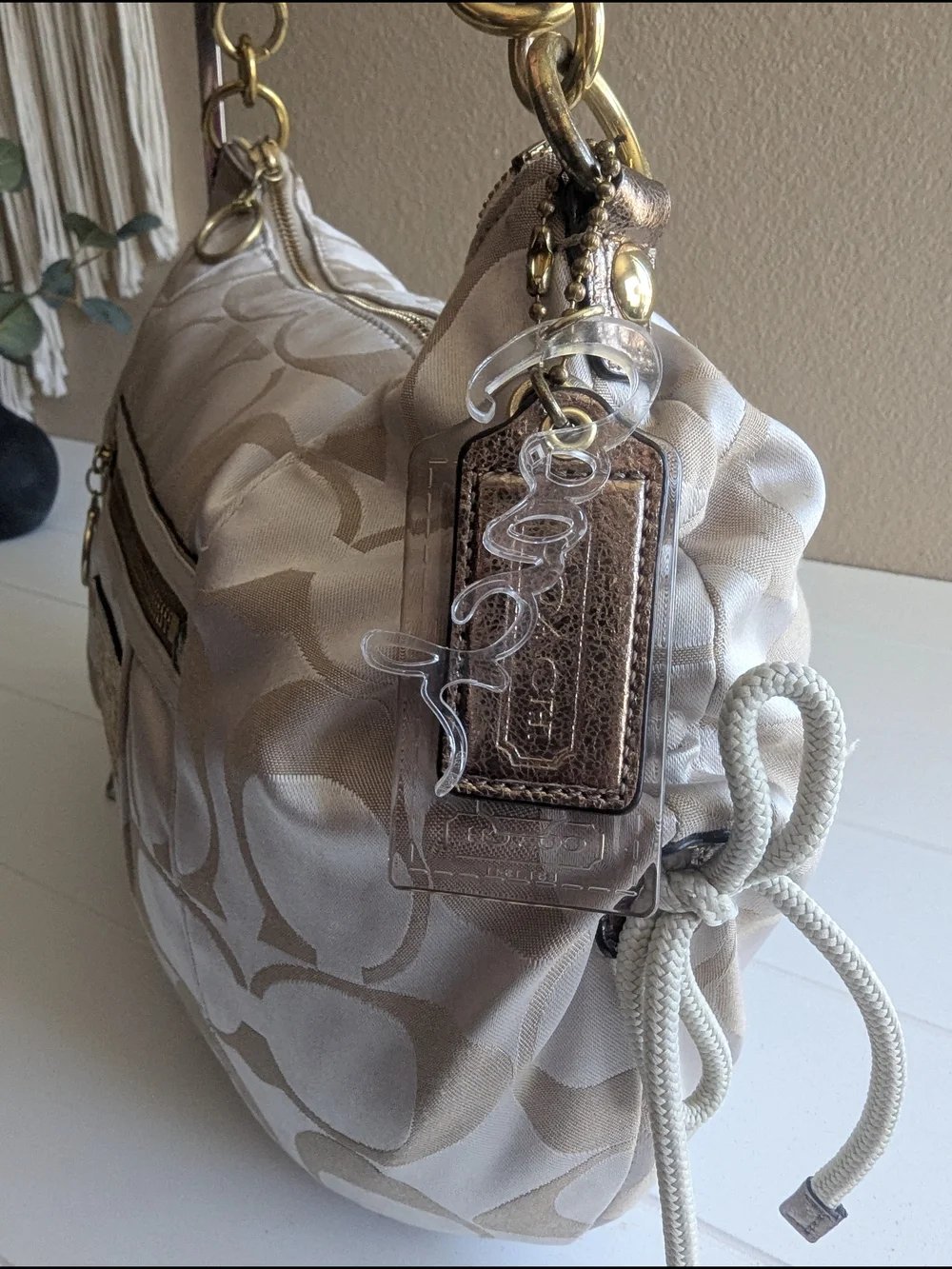 vintage Coach Poppy.Signature Sateen